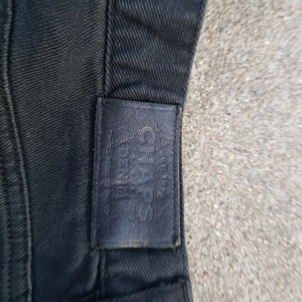 Vtg Chaps‎ black denim jeans sz 8